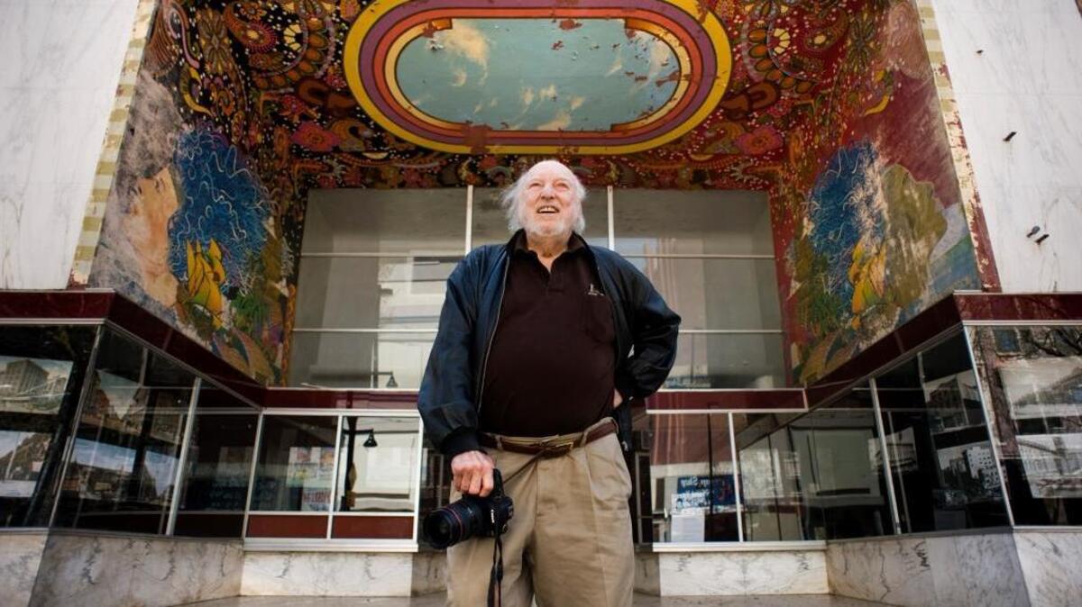 Tower Records founder Russ Solomon stands outside his former store on K Street in this 2011 photo. That building will soon be the home of Solomon’s Delicatessen, named in his honor.