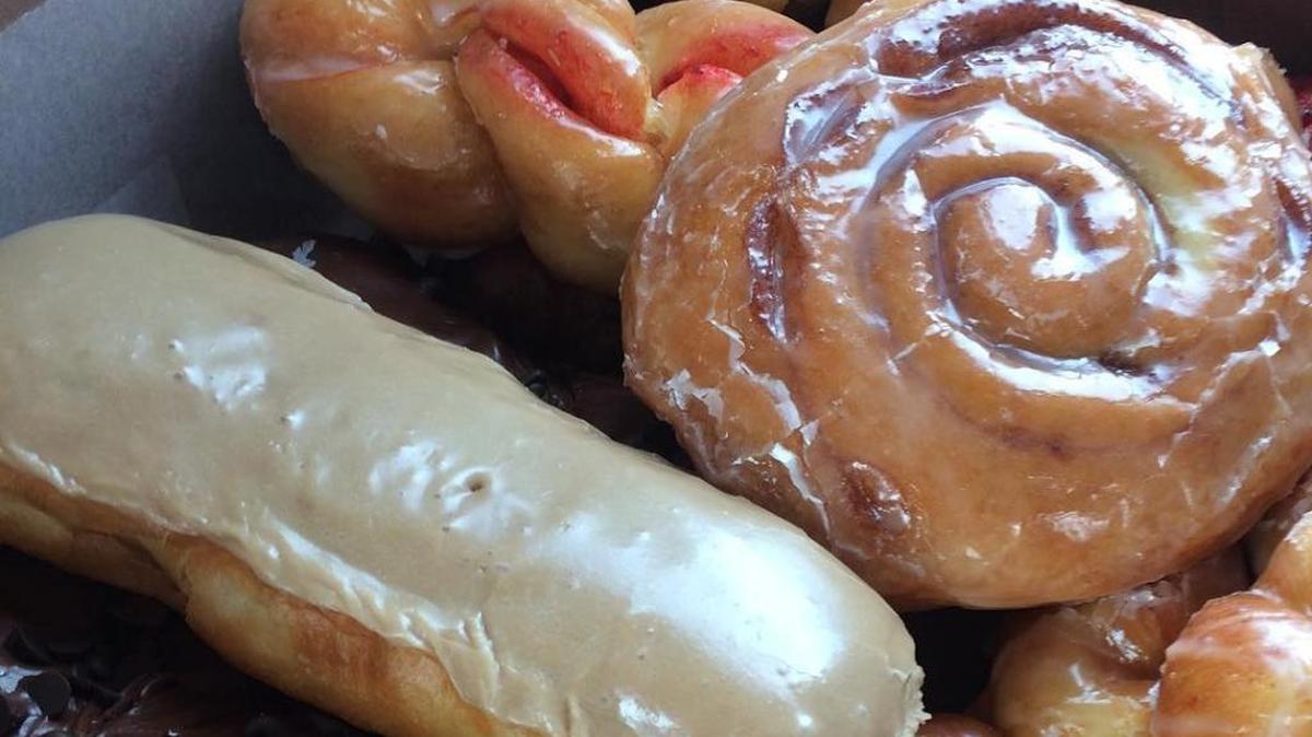 An assortment of BJ Cinnamon’s doughnuts.
