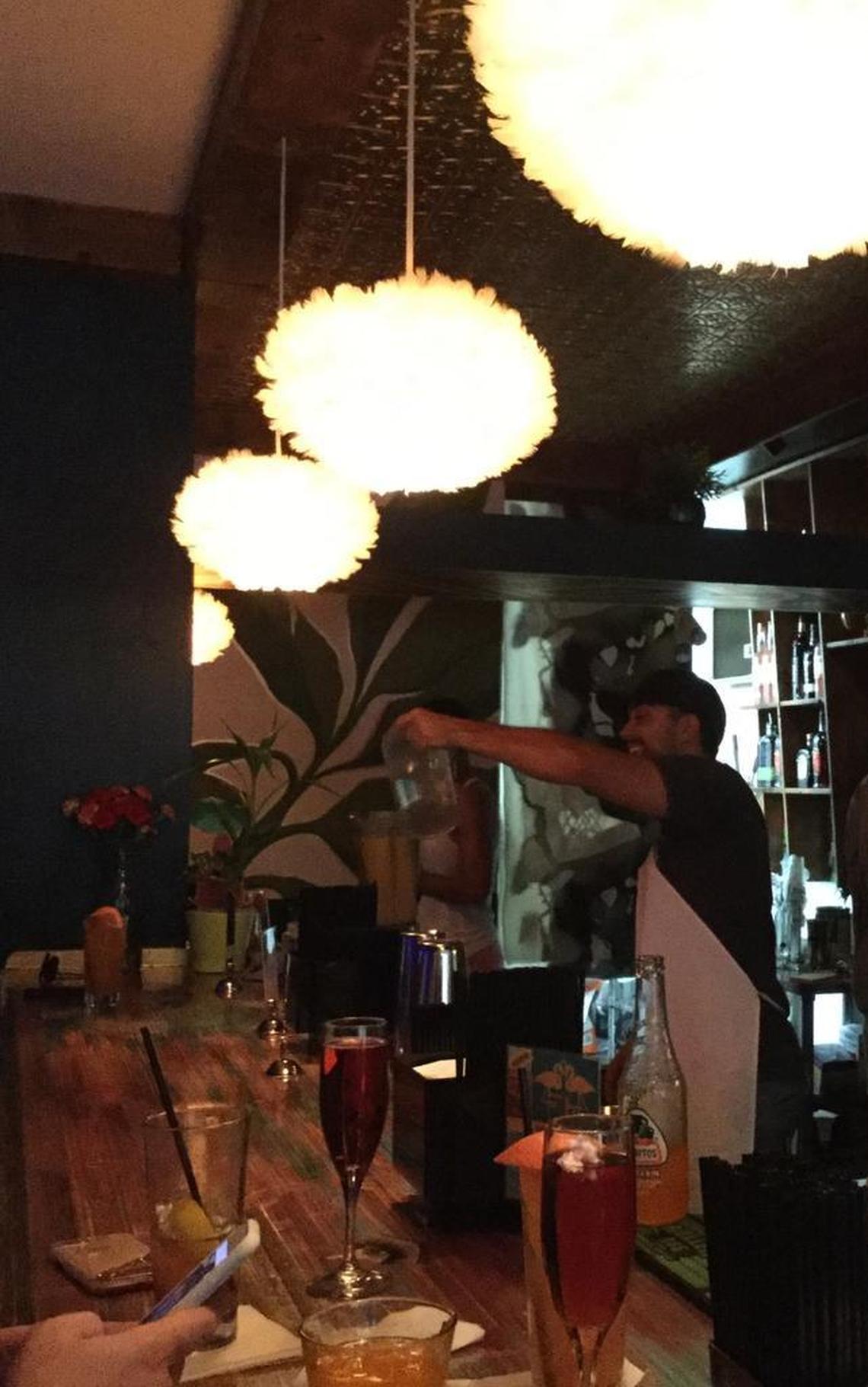 Interior of Flamingo House social club in midtown Sacramento