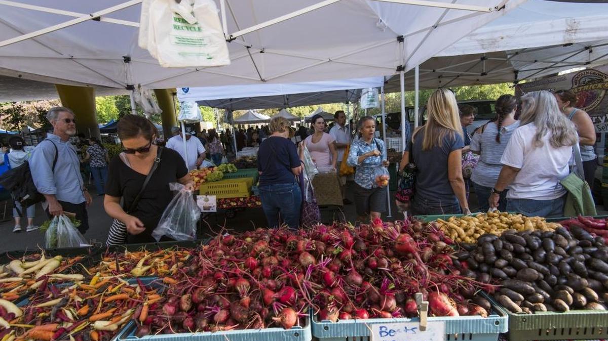 The Sacramento farmers market under Highway 50 on Sundays is one of the region’s largest.