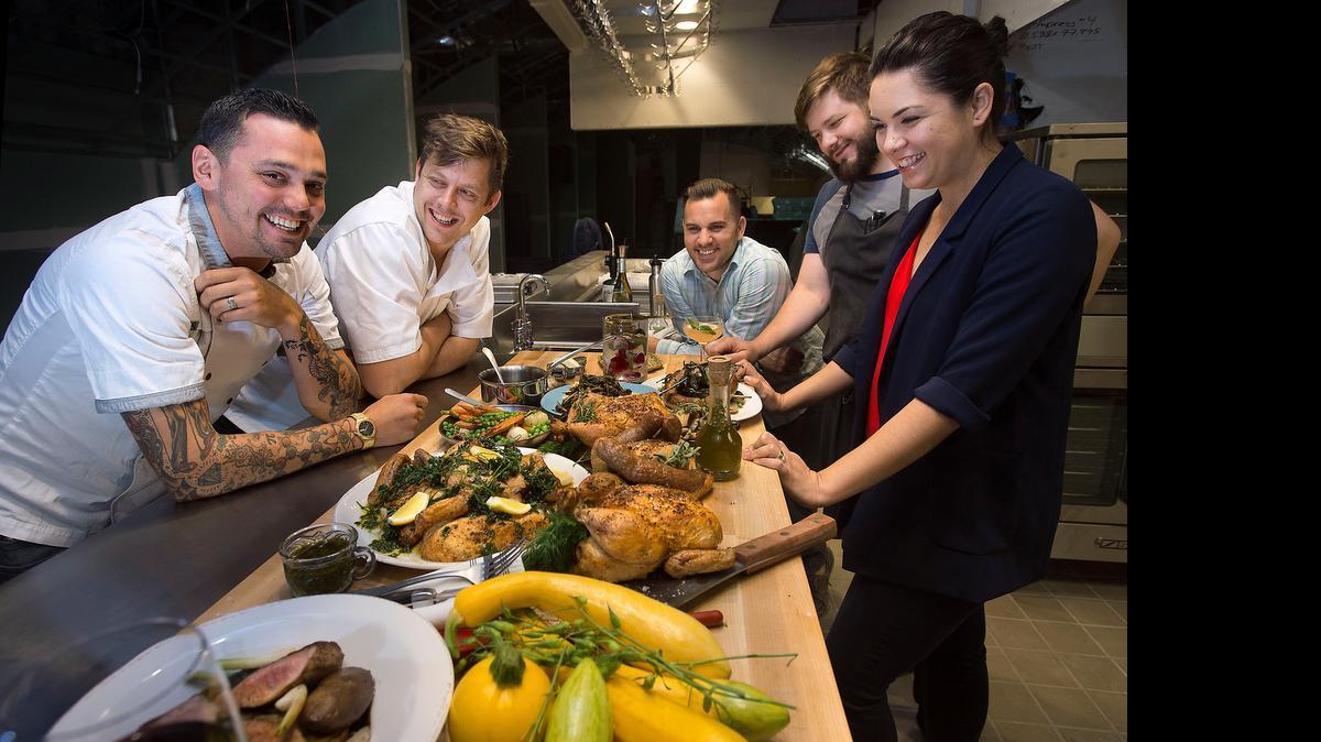 
Empress leaders are, from left, executive chef Matt Masera, Mike Thiemann, general manager Ken Macias, chef de cuisine Joe Pruner and Lisa Thiemann.
