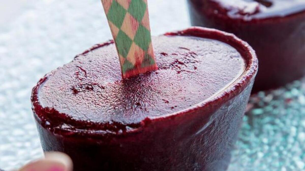 These refreshing pops blend blackberrries with some culinary sage.