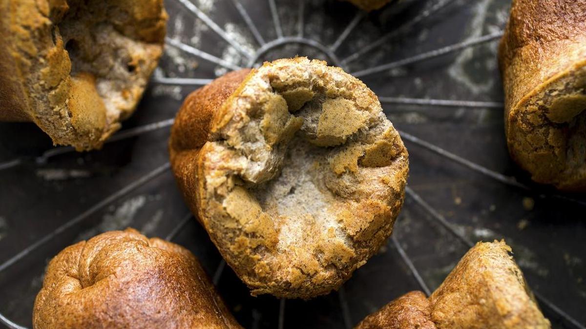 Not too sweet and easy to make, popovers can be made healthier by adding buckwheat or whole wheat flour.