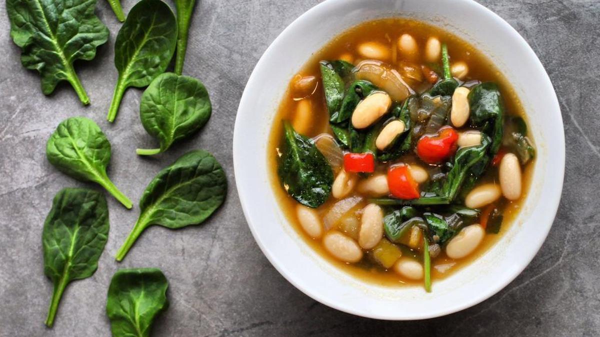 Soup is a good option for healthy eating as it is filling and can make you feel better bowl by bowl. One such healthy option is Portuguese white bean with spinach soup.
