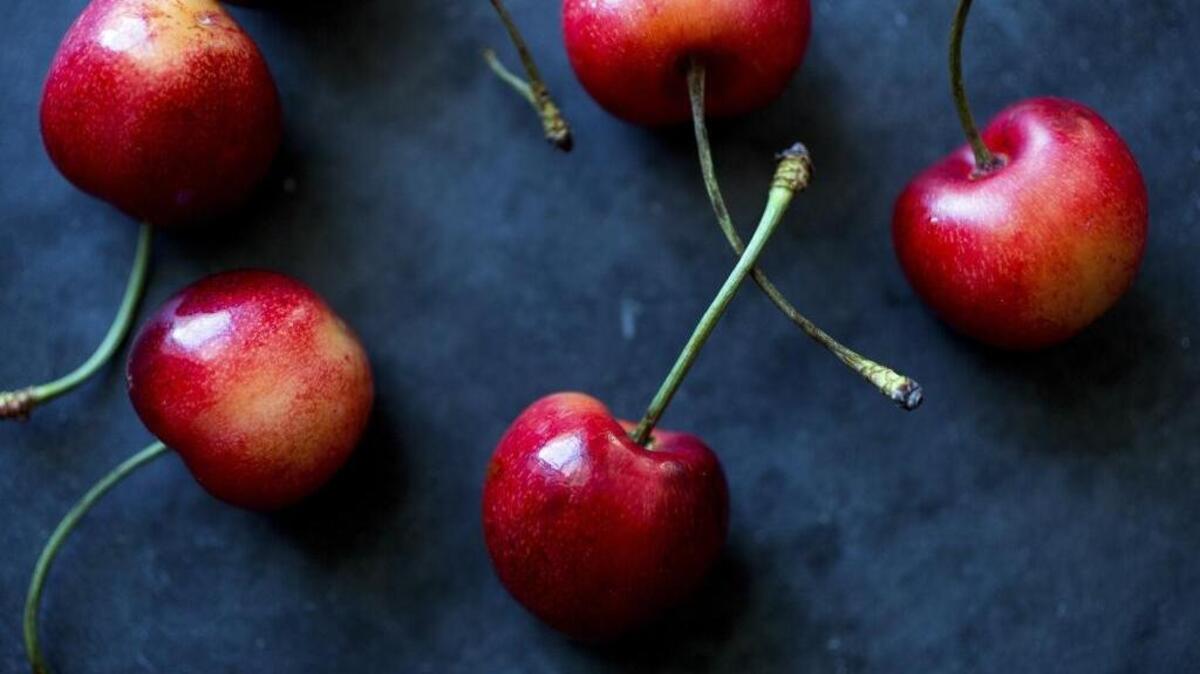 Select fresh cherries that feel firm but not hard.