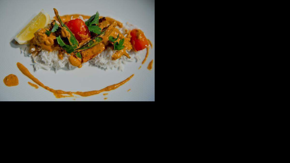 
A final vegetable curry dish as prepared by chef Ravin Patel.
