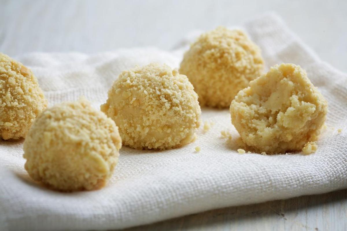 Earl Grey white chocolate truffles.
