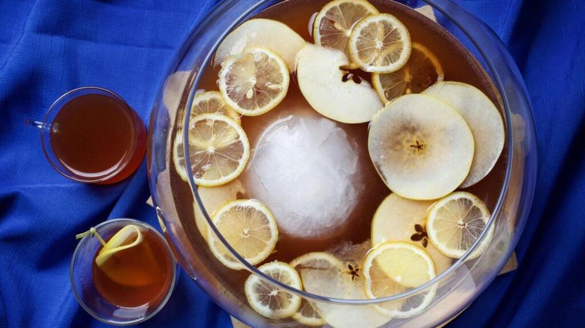 Lost Leaves Punch is concocted of vermouth and Calvados, with citrus for brightness.