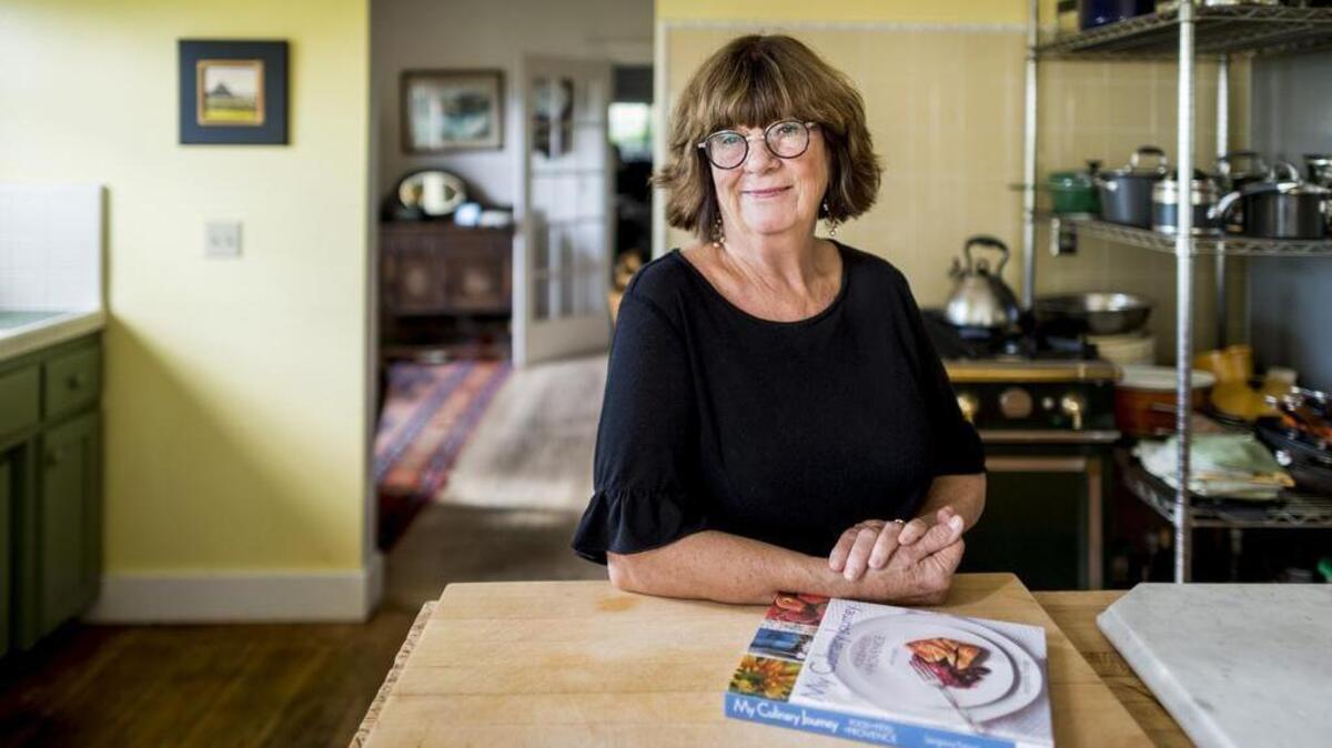 Cookbook author Georgeanne Brennan, shown in her Winters kitchen, will add to her Thanksgiving table “a fresh fennel soup with smoked trout served over a large crouton.”