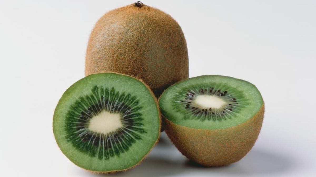 Kiwifruit has more vitamin C per ounce than oranges. Its fuzzy skin is edible, too.