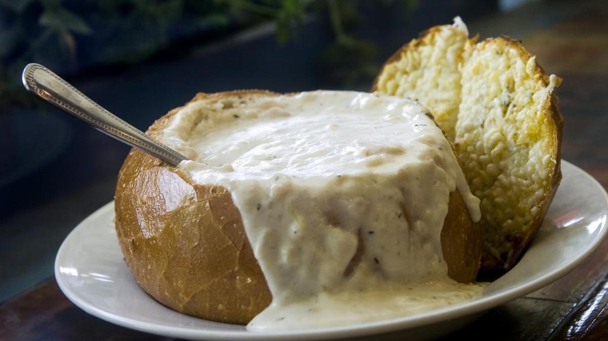 What’s the most iconic San Francisco food? Clam chowder in a sourdough bread bowl is a regional favorite.