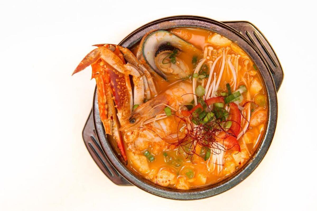 Soft tofu soup