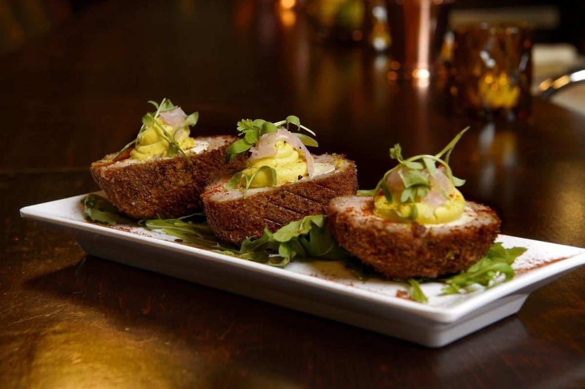 Deviled Scotch eggs at Ten Ten Room