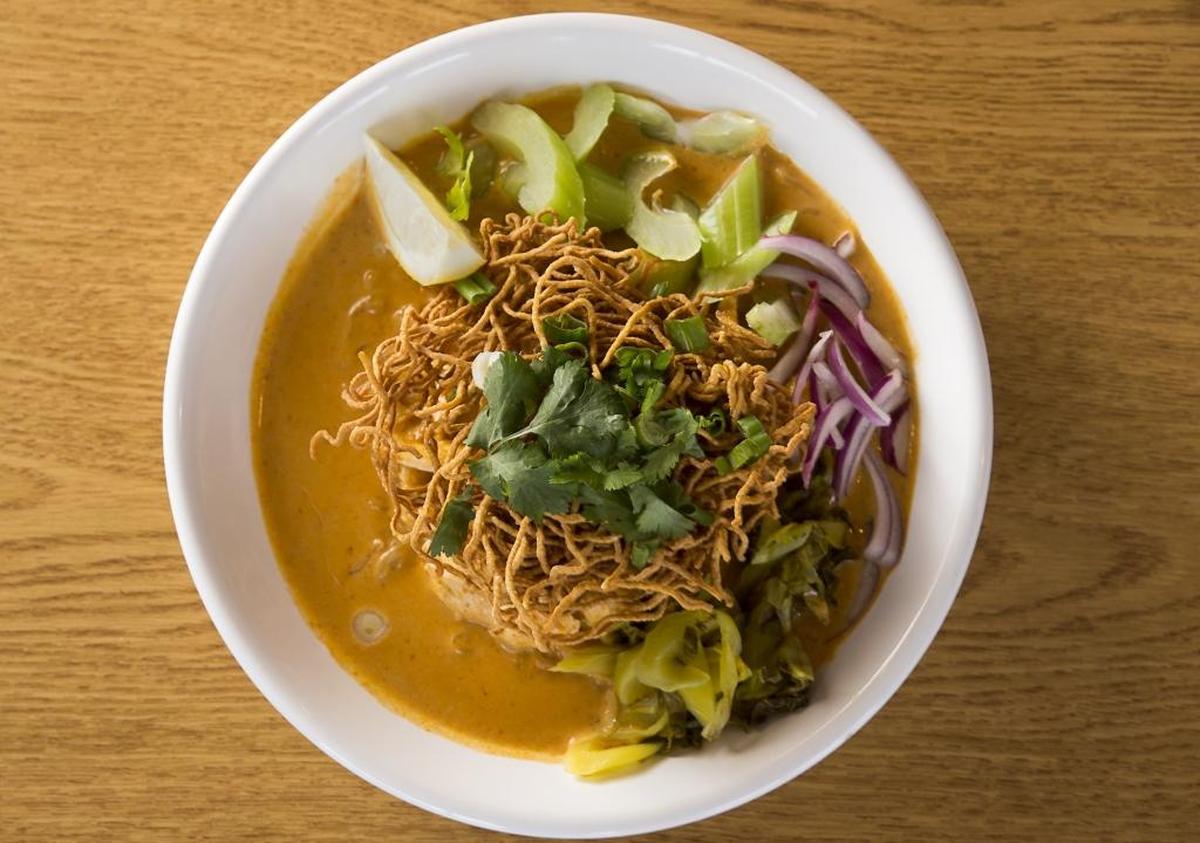 Kao soi at Thai Farm House in Sacramento on Jan. 2, 2018.