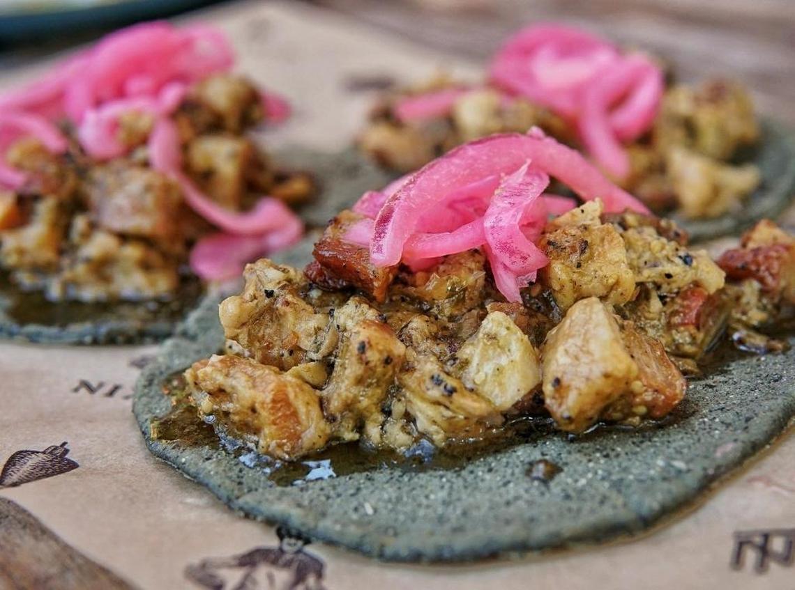 Chicharrón taco at Nixtaco