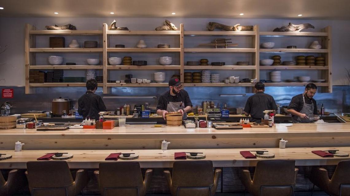 Chefs prepare for dinner at Kru Contemporary Japanese Cuisine in Sacramento, Calif. The restaurant’s founder and chef, Billy Ngo, will be joining Elk Grove’s new casino, Sky River Casino.
