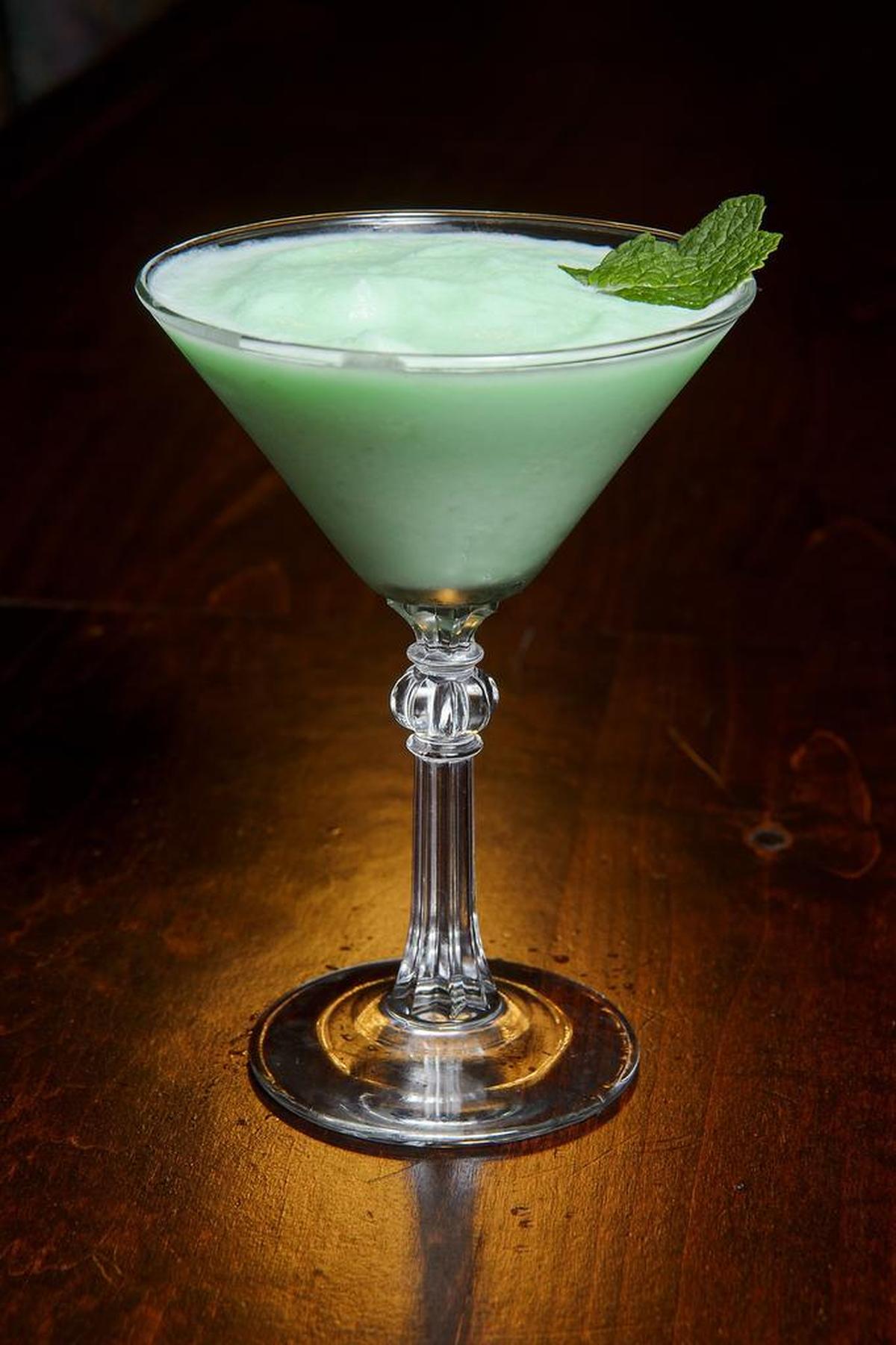 Grasshopper cocktail at Ten Ten Room