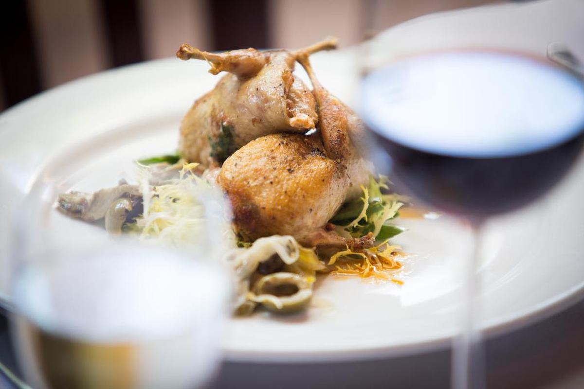 The Tolenas quail recently was on the menu (which changes daily) at Mulvaney’s B&L in midtown Sacramento. The entree is a variation on the bacon-wrapped quail dish that The Bee’s Carla Meyer tried.