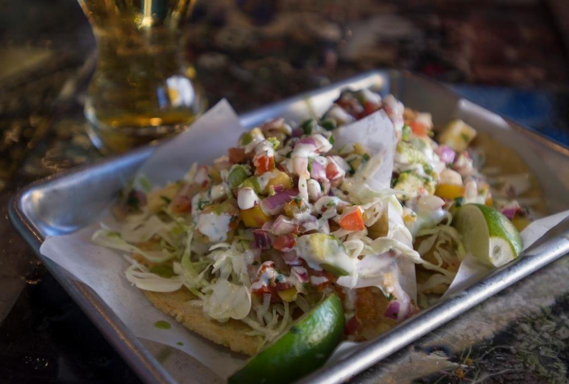 Baja fish tacos at Midtown’s Cantina Alley