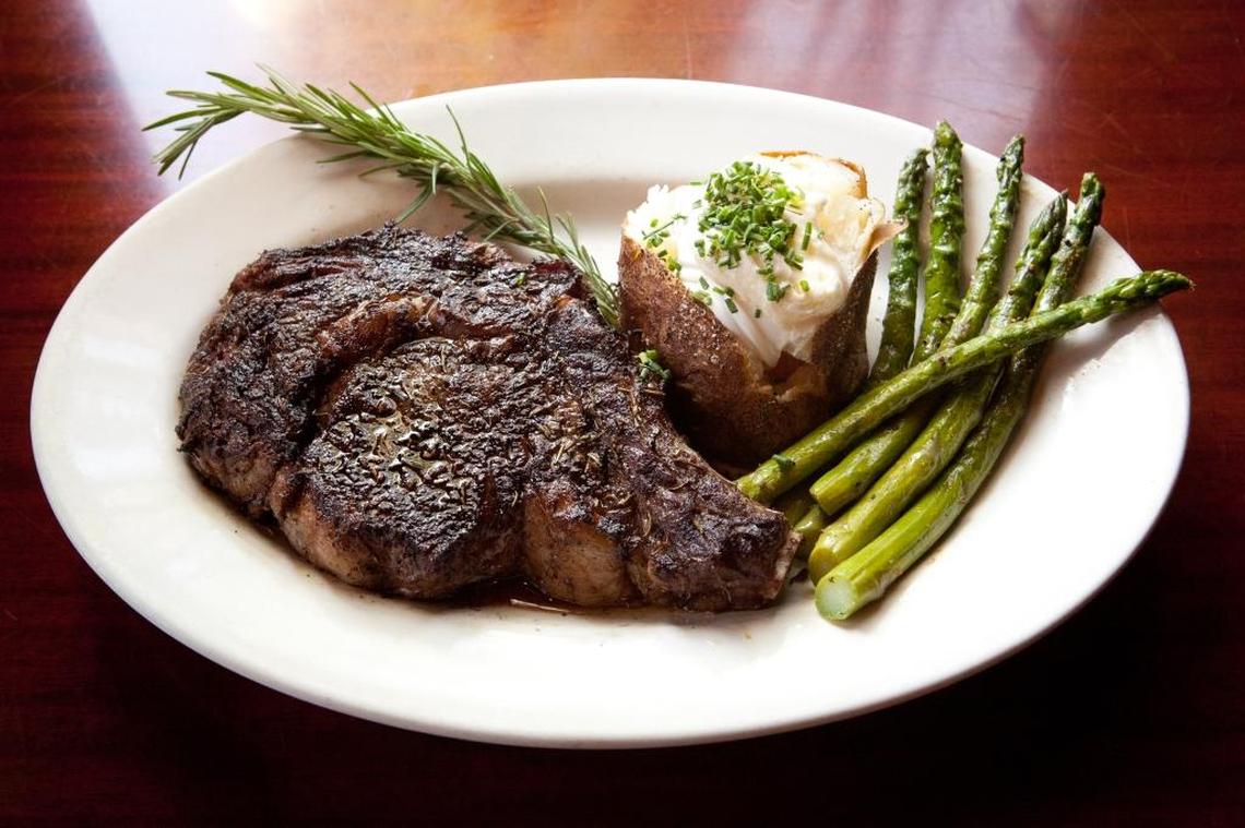 John Pickerel opened Buckhorn Steakhouse in Winters in 1980. The restaurant’s early years were focused on persuading patrons to make the 45-minute drive from Sacramento for a steak, like this 24-ounce rib eye.