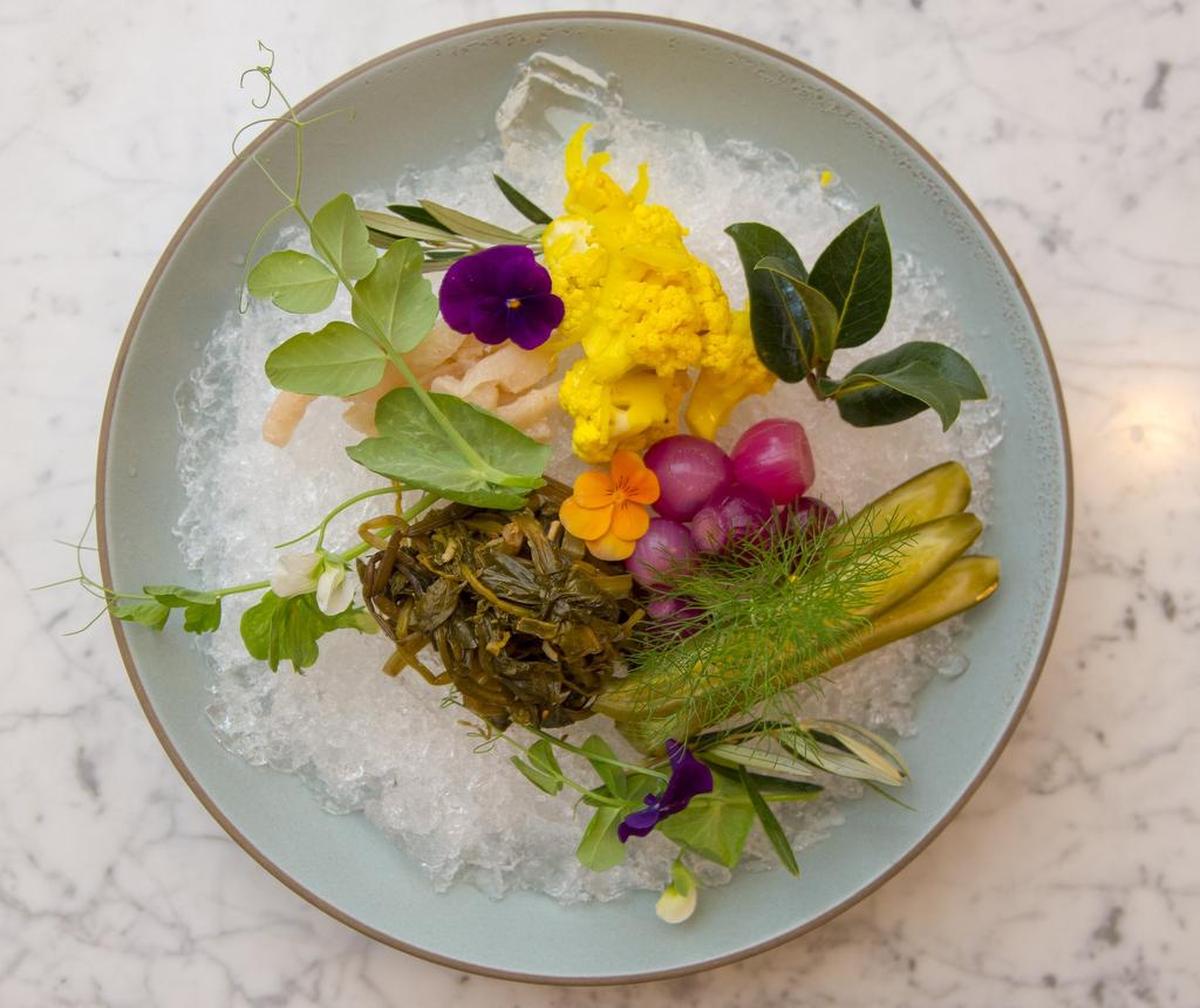 The pickled vegetable appetizer