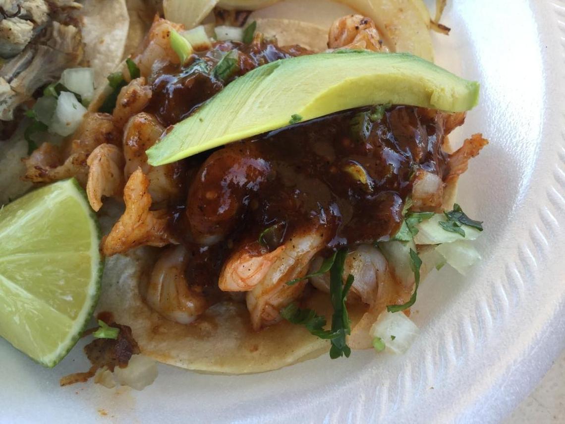 Shrimp tacos from Maya’s