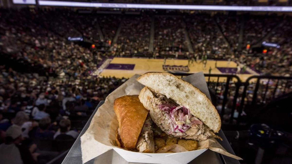A pork sandwich from Porchetta House represents one of the best food items inside Golden 1 Center, The Bee’s Carla Meyer writes.