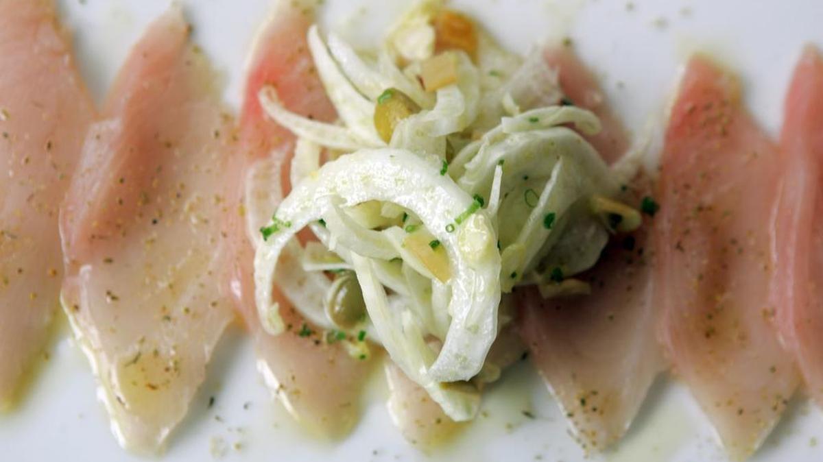 Crudo, an ancient dish of thinly sliced raw fish drizzled with olive oil, lemon juice and seasonings, is trending, food experts say.