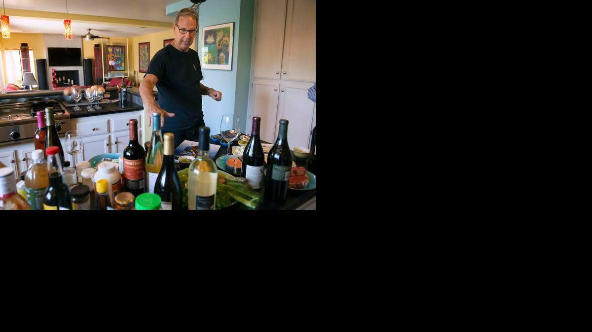 
Wine industry consultant and 'Master of Wine' Tim Hanni in his home in Napa on Wednesday, March 25, 2015. Tim Hanni is a legend of wine who coined the flavor term "umami," and is a recovering alcoholic who continues to work in the wine industry. Tim, who recently authored "Why You Like the Wines You Like," has also conceptualized "vinotyping," a way of helping consumers understand their own flavor preferences and sensitivities.
