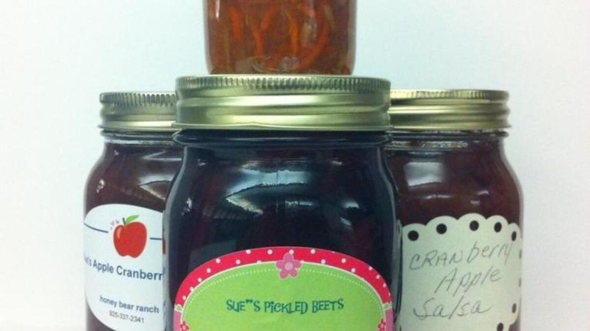 Homemade goodies from Honey Bear Ranch in Apple Hill.