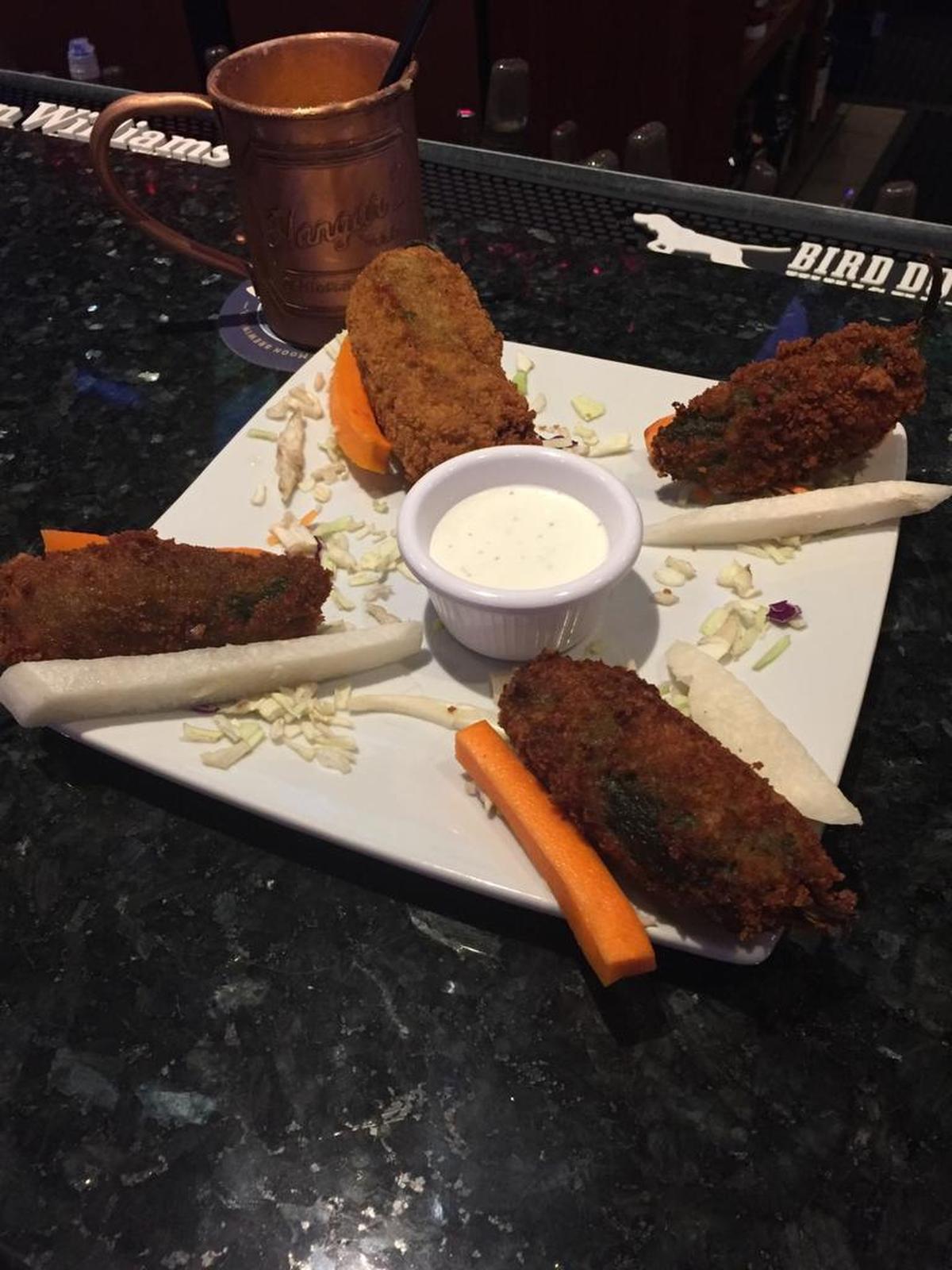 Jalapeño poppers at Kick’n Mule