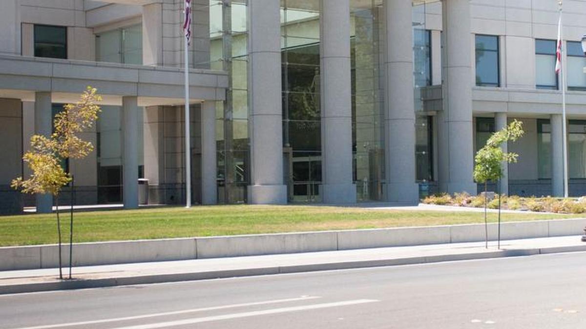 The Yolo County courthouse, at Fifh and Main streets in Woodland.