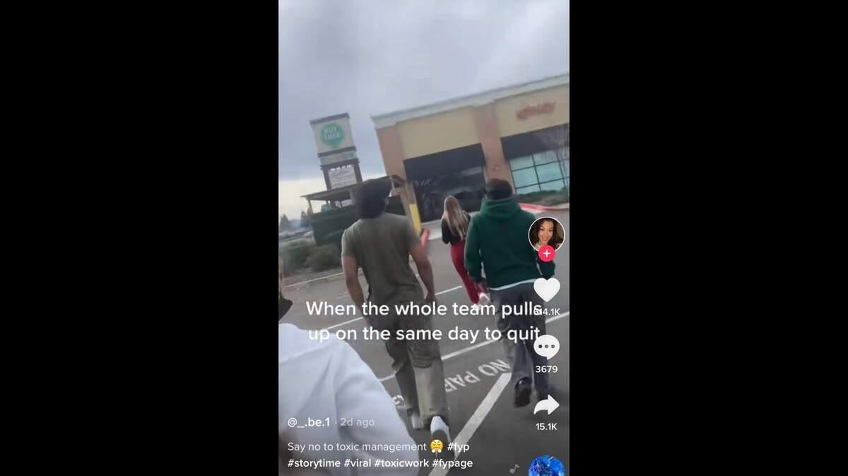 Eighteen staff members quit, according to the viral TikTok of one former employee.