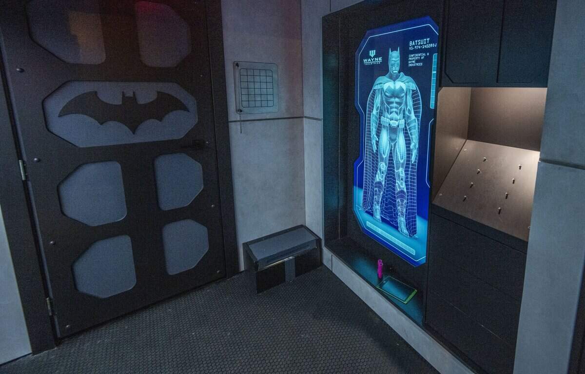 The Batman room at Escapology, a new escape room business in Sacramento's Downtown Commons, on Wednesday. Players at the venue must solve puzzles, riddles and clues to escape one of nine themed rooms in a 60-minute time limit.