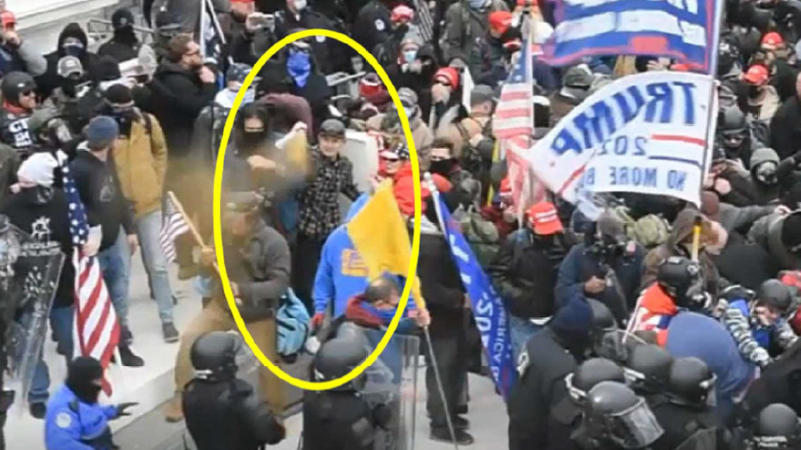 A federal complaint filed against Sean Michael McHugh, 34, of Auburn alleges that McHugh sprayed U.S. Capitol Police officers with a chemical substance and assaulted them with a metal sign during the Jan. 6, 2021, insurrection at the U.S. Capitol.