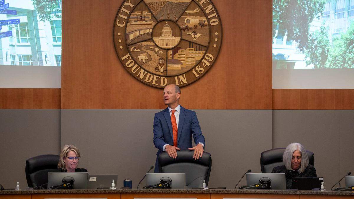 Sacramento Mayor Kevin McCarty listens during the Tuesday afternoon meeting about a soccer stadium in the Railyards. In the evening meeting, the City Council approved its next budget. 