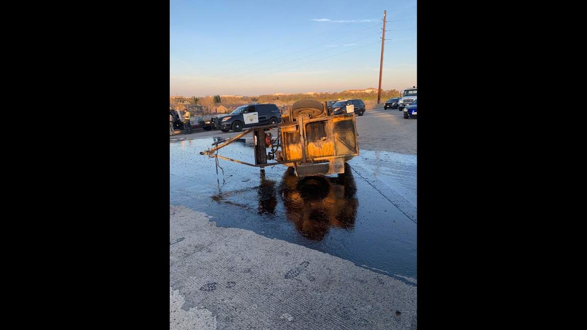 Caltrans and the CHP say to expect long delays on southbound Highway 65, which is closed at the connector to westbound I-80 following a liquid tar spill that caused at least one spinout crash Wednesday, March, 4, 2020.