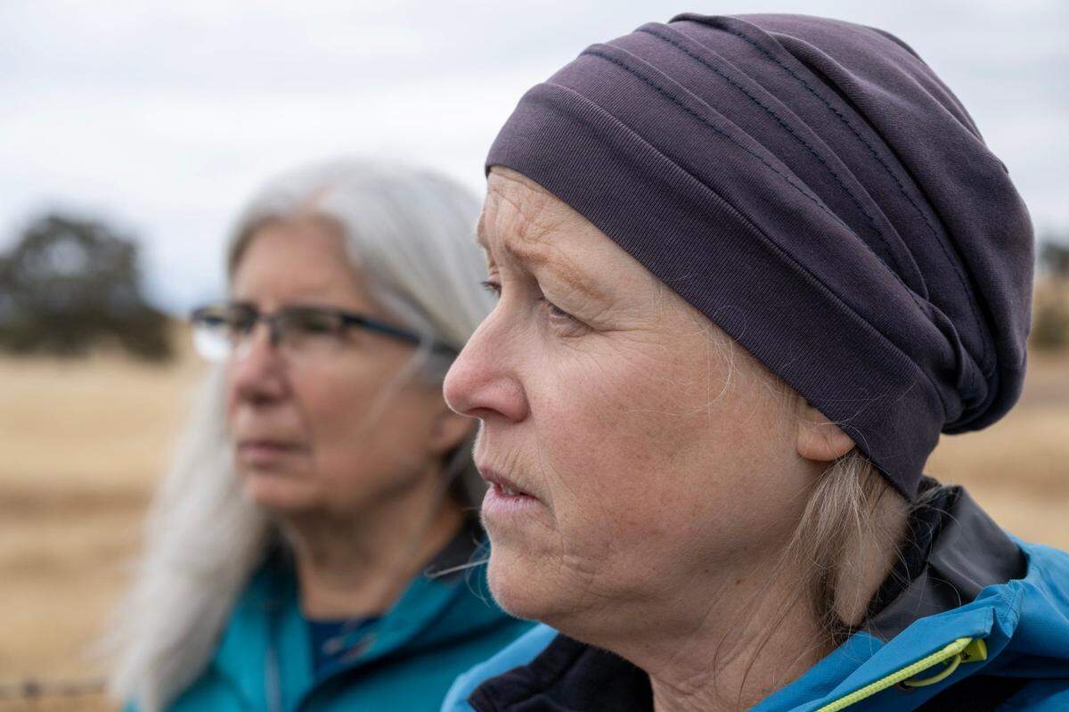 Kim Delfino, an environmental consultant for Defenders of Wildlife, talks in November about the rolling hills of eastern Sacramento County, the planned location for a project featuring half a million solar panels.