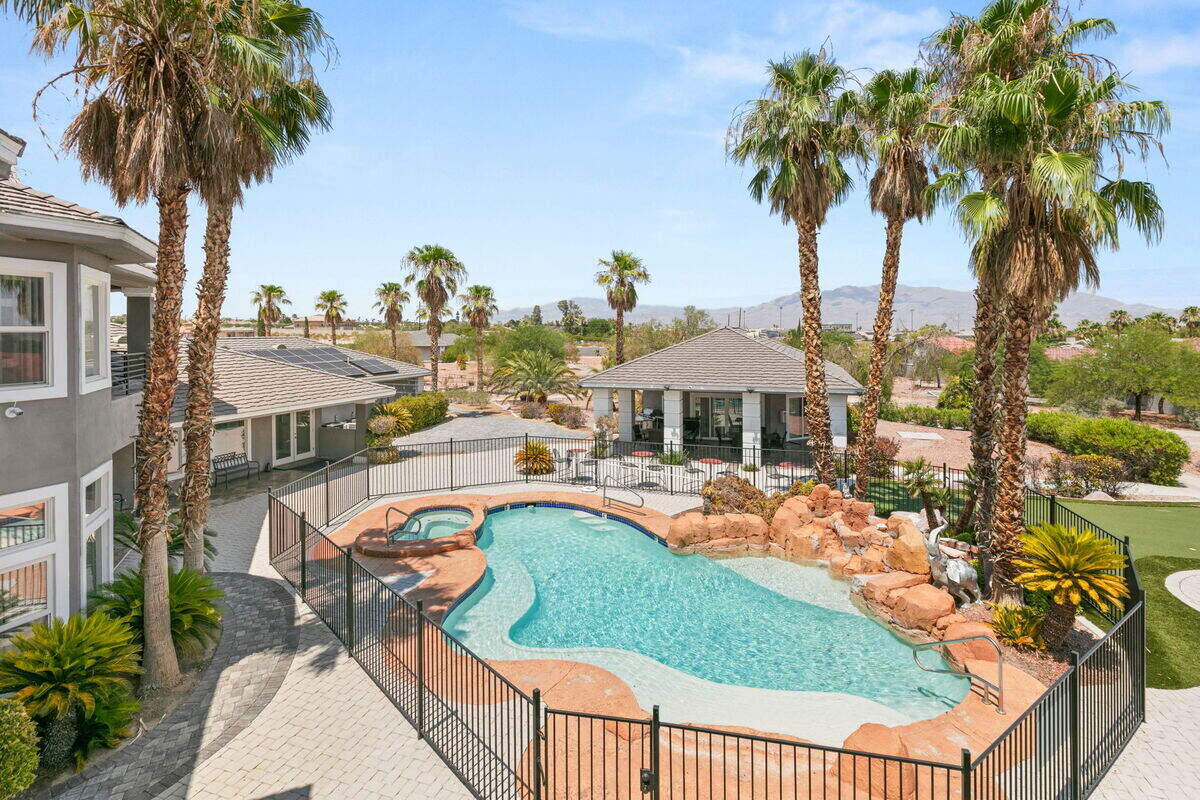 The four acres includes a swimming pool.