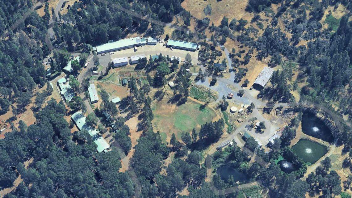 The Growlersburg Conservation Camp is shown near Georgetown in El Dorado County.