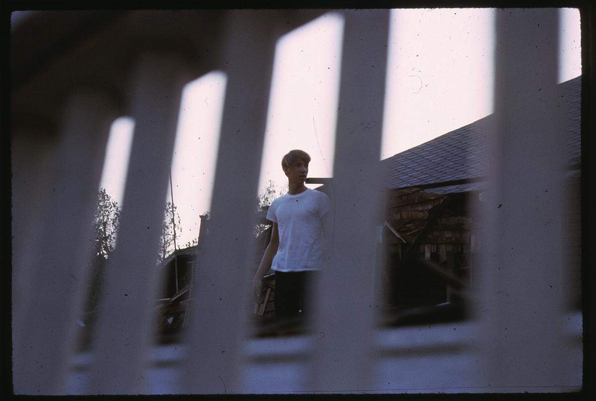 Dennis Sorgen, photographed in the wreckage of the family home by his older brother. The house on W Street was demolished to make way for the W-X segment of Highway 50. 