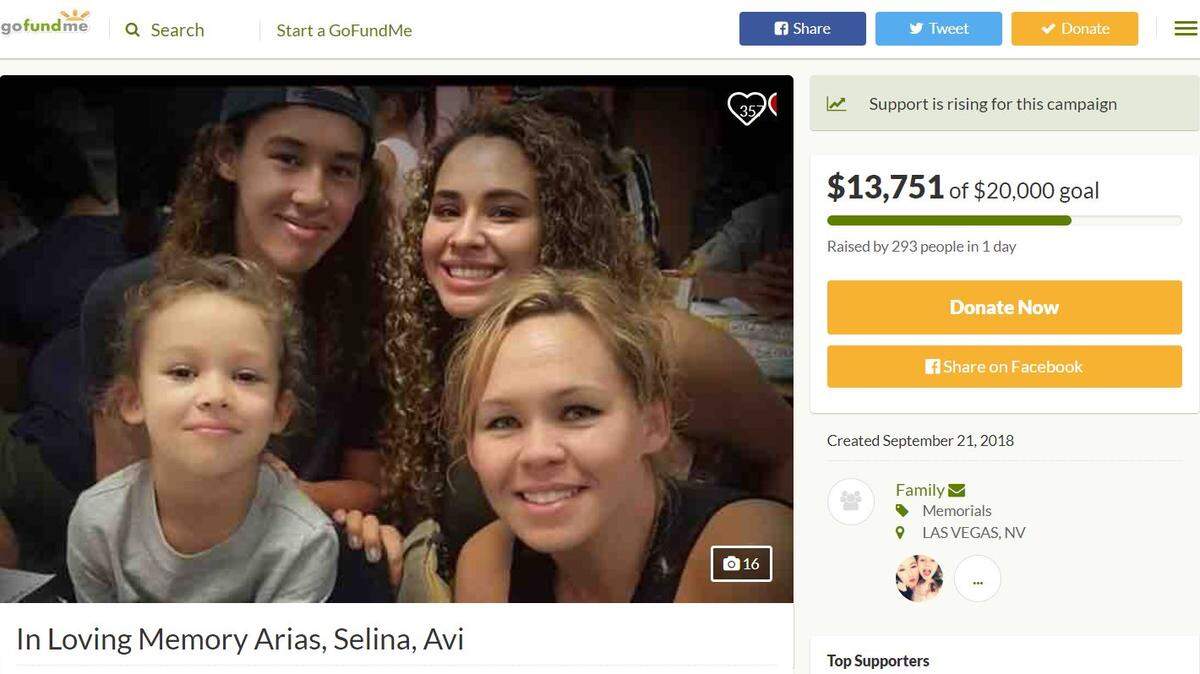 A GoFundMe account has been created to cover expenses for Selina Rowsell, 35, Arias Franco, 15, and Avi Franco, 5, who were killed Thursday night by Michael Franco, Rowsell’s ex-boyfriend, according Henderson, Nevada, police. Rowsell’s 17-year-old daughter escaped.
