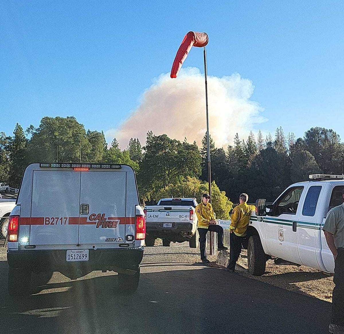 The Crozier Fire was burning Wednesday Aug. 7, 2024, in El Dorado County, northeast of Placerville, California.