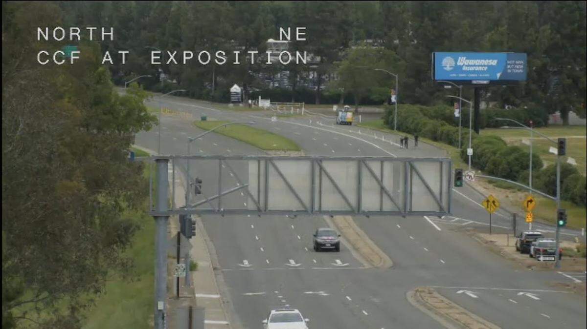 A demonstration organized on Facebook by Black Lives Matter Sacramento took place Saturday afternoon at Cal Expo, prompting the brief closure of off-ramps at Exposition Boulevard at the Capital City Freeway.