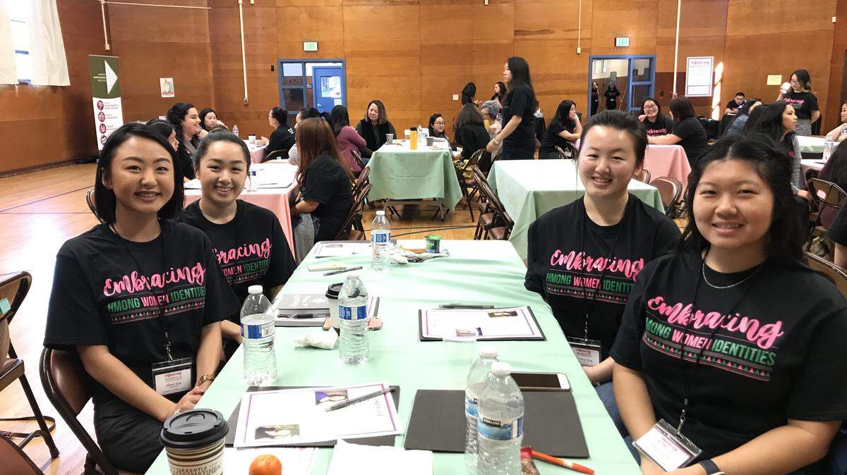 Women participate in a workshop at the 2018 Embracing Hmong Women Identities summit in Sacramento. This year’s event takes place Feb. 22 at Sacramento State University.