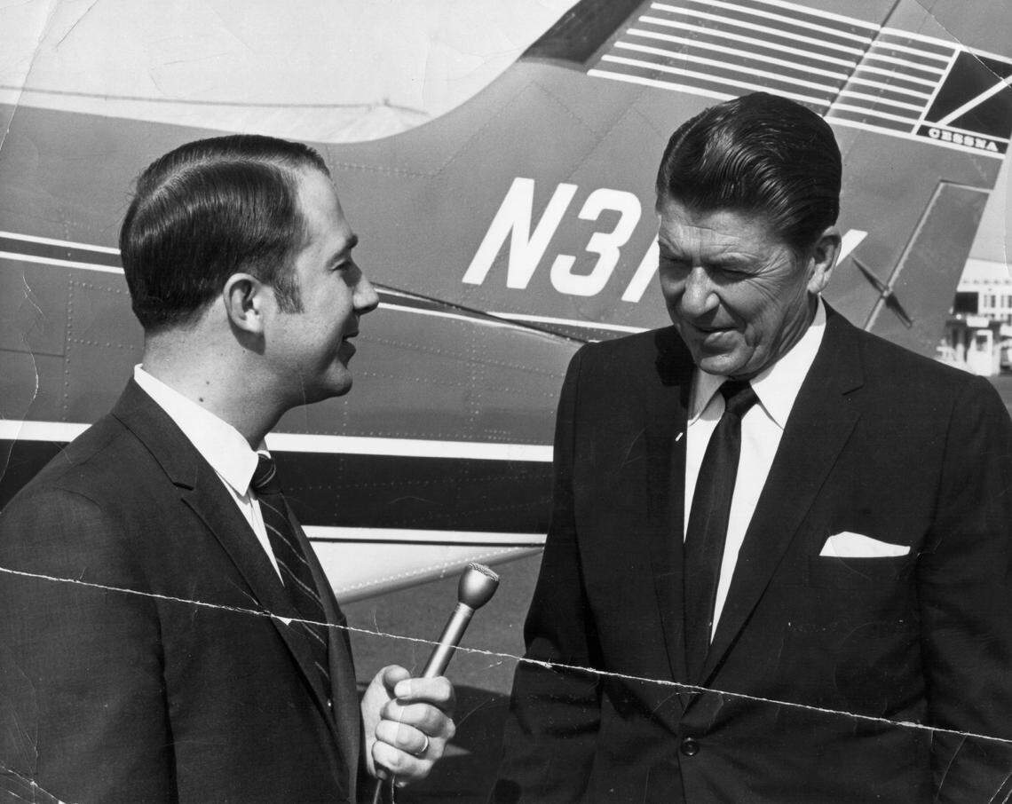 Dick Cable interviews then-Gov. Ronald Reagan in 1969. 