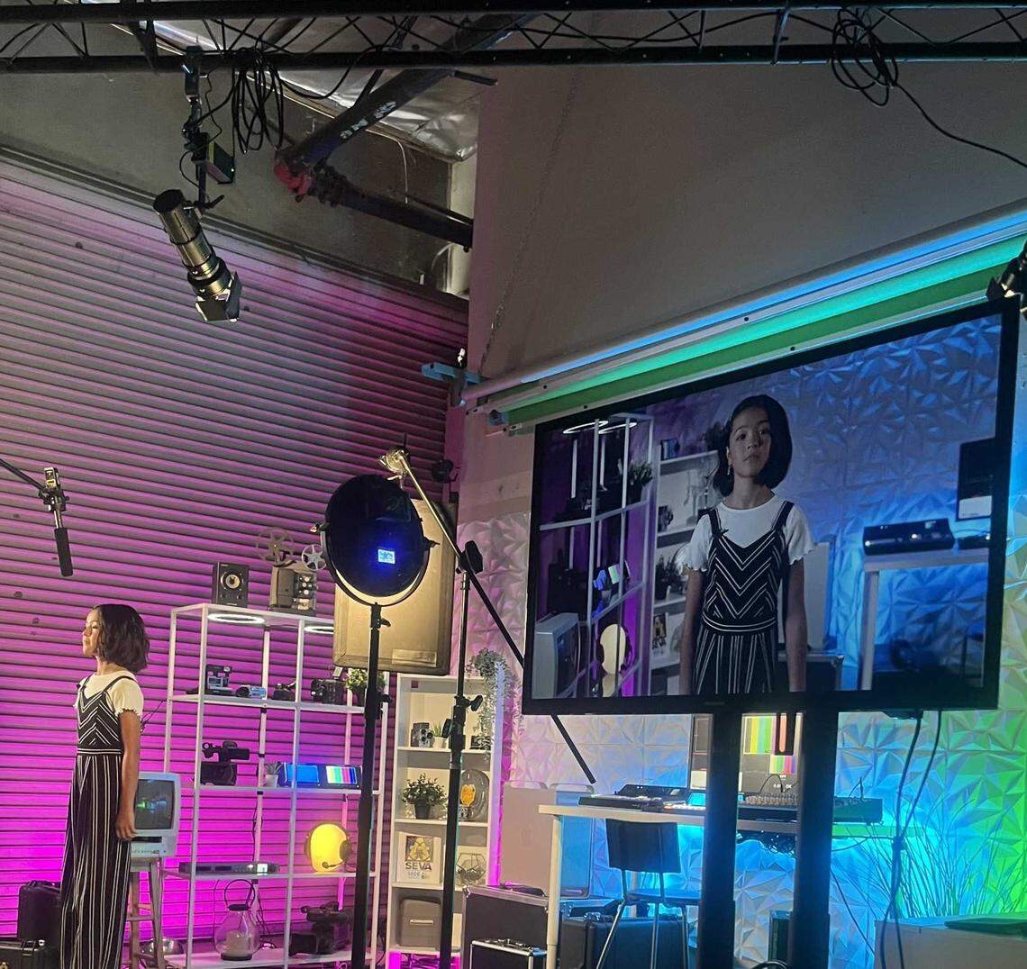 Isla Torres-Harrington records a video promoting an awards show, called the Student Educational Video Awards, in which students submit videos. In the fifth-grade, she participated in a class teaching her how to edit and film videos. Now, a nonprofit supporting that class, the Sacramento Education Cable Consortium, could be defunded under potential budget cuts by the county.