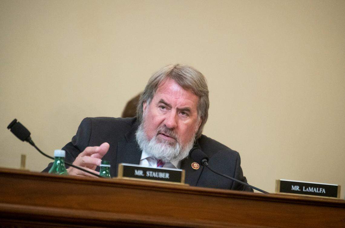 Rep. Doug LaMalfa, R-Calif., asks questions during a House committee meeting in July.