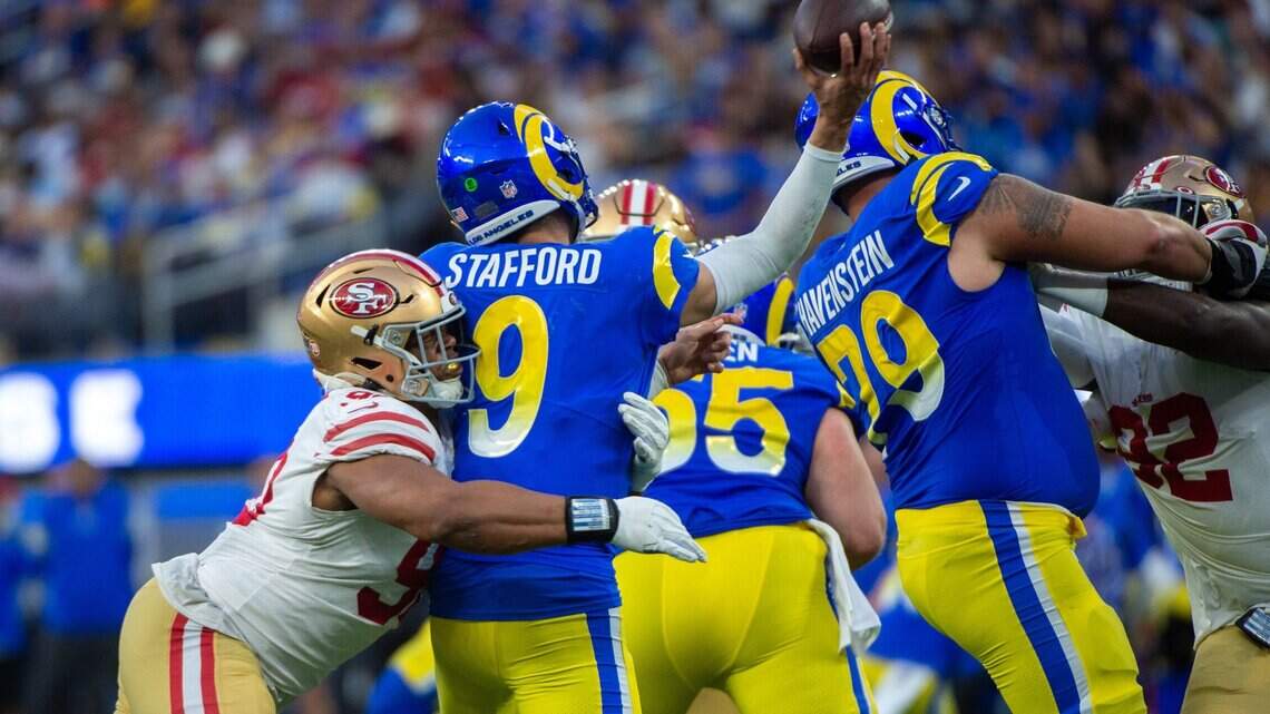 49ers defense allows 13 unanswered fourth-quarter points in NFC Championship loss to Rams
