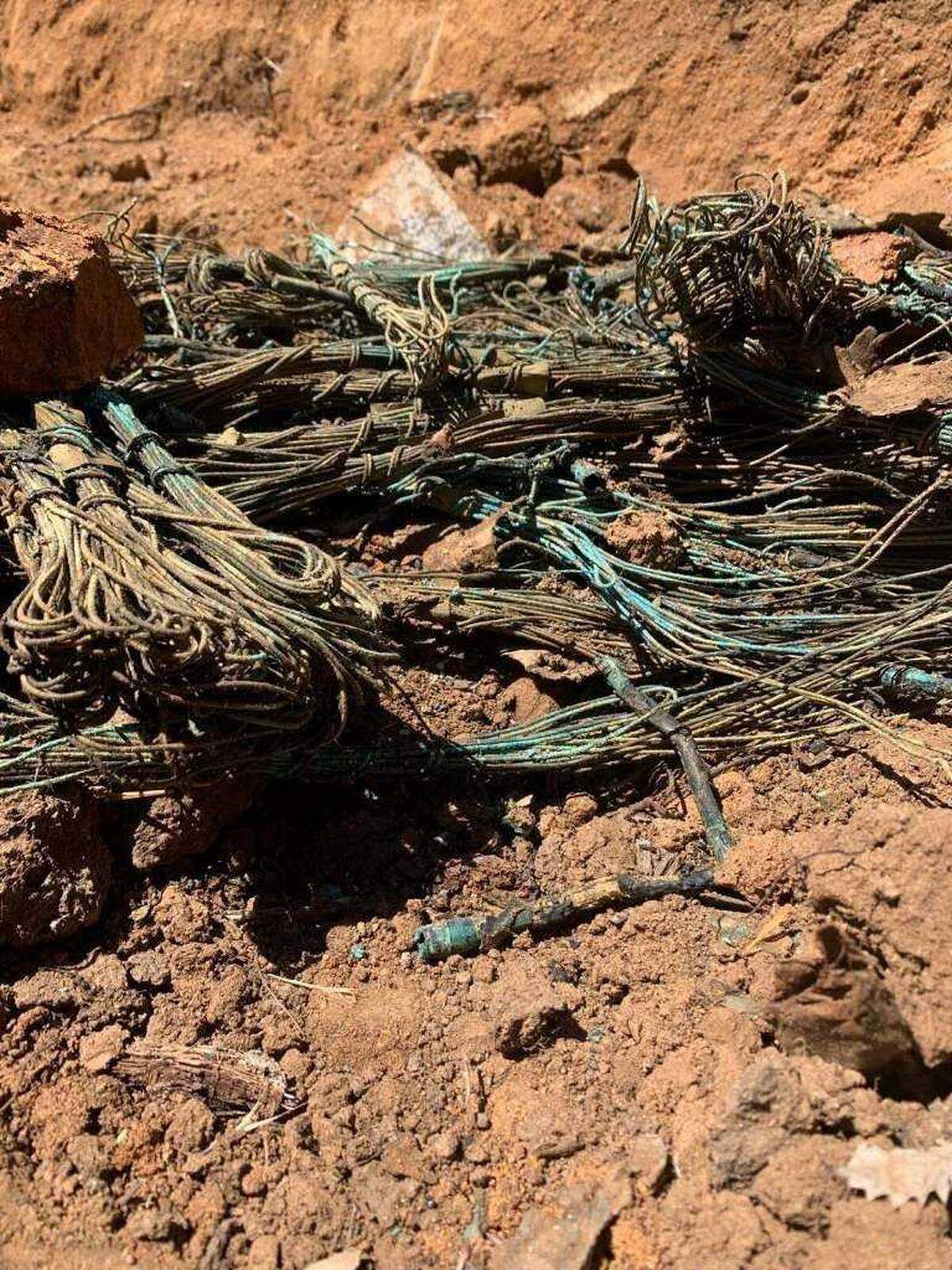 The sheriff’s Bomb Squad destroyed a homemade bomb, a military RPG round and about 500 blasting caps found over eight days in late June 2022 in Calaveras County, California.